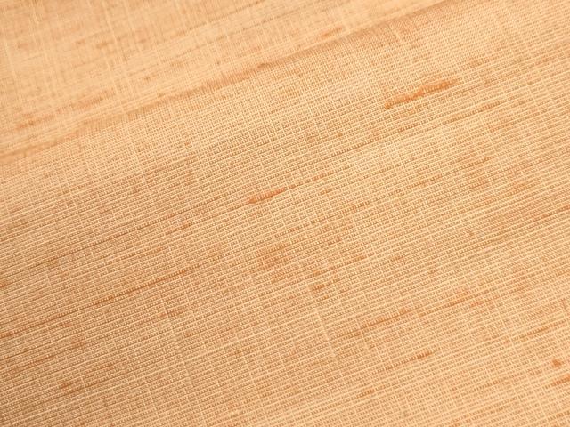 平和屋着物●結城紬　色無地　雄黄色　正絹　逸品　未使用　CABI2657yc