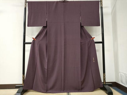 平和屋着物●伝統工芸師　服部光擴　江戸小紋　角通し　ますいわ屋扱い　正絹　逸品　CABI2659yc