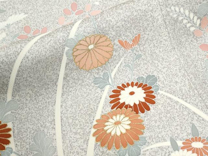 平和屋着物●訪問着　菊花文　暈し染め　金彩　正絹　逸品　CABI2660yc