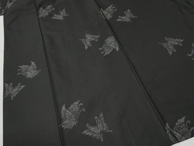 平和屋着物●本場大島紬　地空き　舞蝶文　正絹　逸品　CABI2663yc