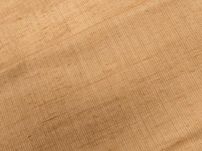 平和屋着物●上質な紬　色無地　小麦色　正絹　逸品　CABI2665yc