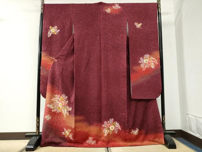 平和屋着物●豪華振袖　辻が花　暈し染め　正絹　逸品　CABI2666yc