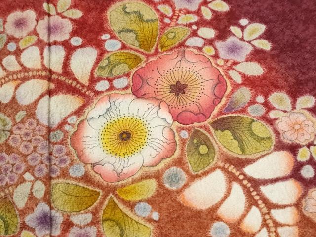 平和屋着物●豪華振袖　辻が花　暈し染め　正絹　逸品　CABI2666yc