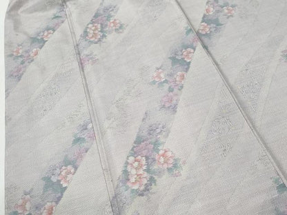 平和屋着物●本場大島紬　7マルキ　総絣　草花文　正絹　逸品　未使用　CABI2668yc