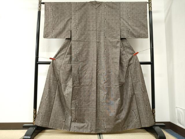 平和屋着物●本場大島紬　9マルキ　総絣　吉祥花文　正絹　逸品　CABI2671yc