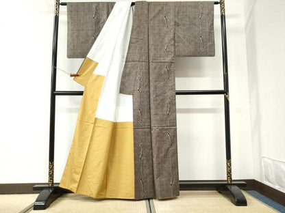 平和屋着物●本場大島紬　9マルキ　総絣　吉祥花文　正絹　逸品　CABI2671yc