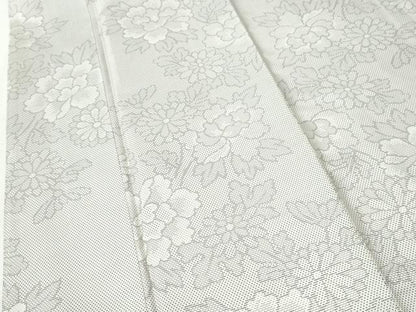 平和屋着物●上質な紬　牡丹花文　松坂屋扱い　正絹　逸品　未使用　CABI2673yc