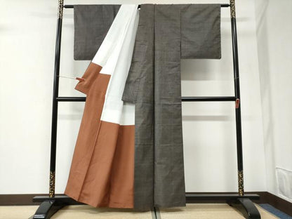 平和屋着物●本場大島紬　カタス　正絹　逸品　未使用　CABI2675yc