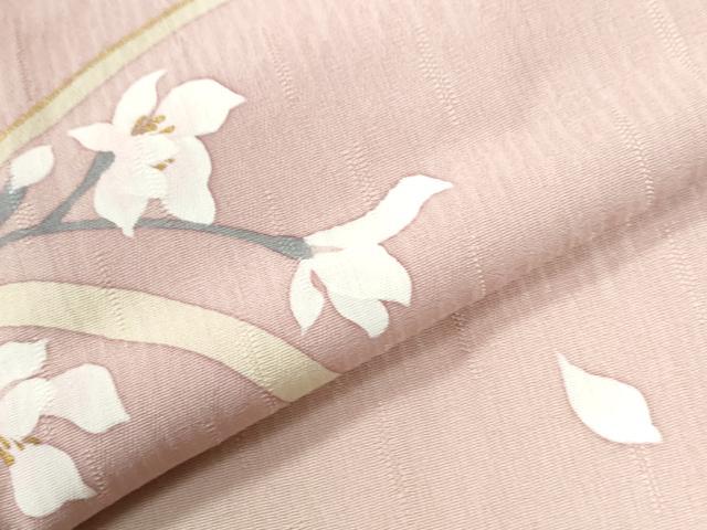 平和屋着物●訪問着　枝花文　暈し染め　やまと金ラベル　正絹　逸品　未使用　CABI2677yc