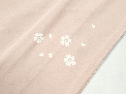 平和屋着物●訪問着　駒刺繍　片輪車草花文　暈し染め　金彩　やまと誂製　正絹　逸品　CABI2678yc