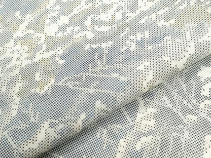 平和屋着物●本場大島紬　白大島　7マルキ　樹林文　正絹　逸品　CABI2682yc