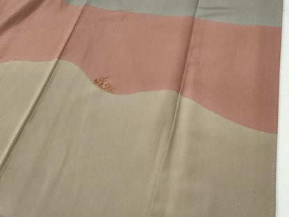 平和屋着物●訪問着　草花文　正絹　逸品　CABI2686yc