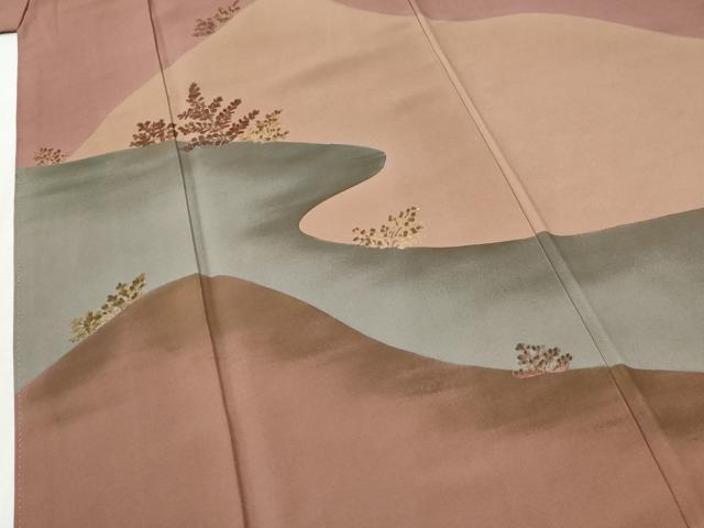 平和屋着物●訪問着　草花文　正絹　逸品　CABI2686yc