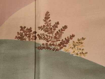 平和屋着物●訪問着　草花文　正絹　逸品　CABI2686yc