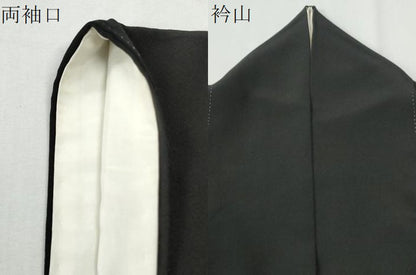 平和屋着物●本加賀友禅作家 押田正義 黒留袖 枝垂れ柳草花文 正絹 逸品 CABI2688yc