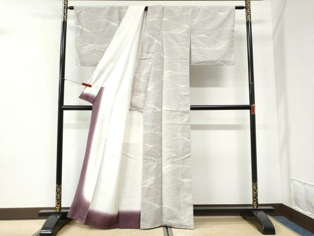 平和屋着物●本塩沢　吉祥文　正絹　逸品　CABI2699yc