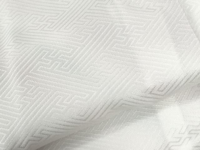 平和屋着物●長襦袢　無双仕立て　紗綾形地紋　暈し染め　半衿刺繍　正絹　逸品　CABI2710yc