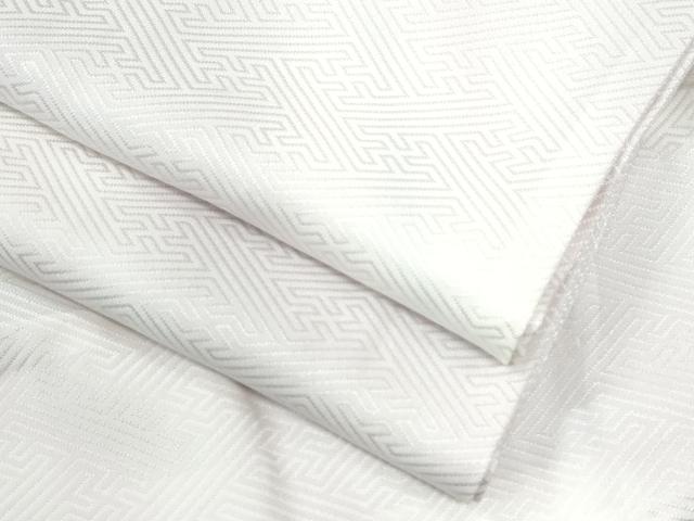 平和屋着物●長襦袢　無双仕立て　紗綾形地紋　暈し染め　半衿刺繍　正絹　逸品　CABI2710yc