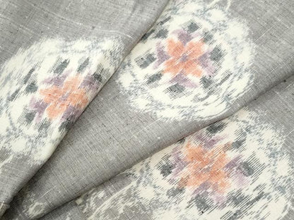 平和屋着物●上質な紬　草花丸文　正絹　逸品　未使用　CABI2715yc