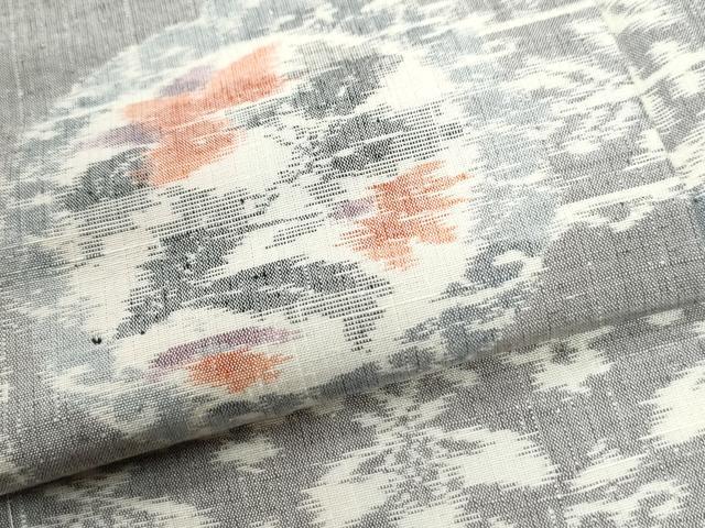 平和屋着物●上質な紬　草花丸文　正絹　逸品　未使用　CABI2715yc
