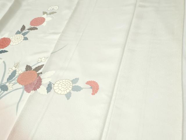 平和屋着物●訪問着　刺繍　枝菊文　暈し染め　金彩　正絹　逸品　未使用　CABI2735yc