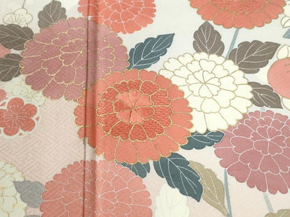 平和屋着物●訪問着　刺繍　枝菊文　暈し染め　金彩　正絹　逸品　未使用　CABI2735yc