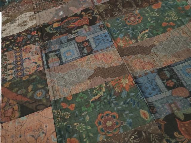 平和屋着物●小千谷紬　百柄　正絹　逸品　未使用　CABI2738yc