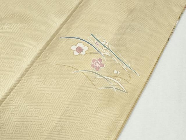 平和屋着物●訪問着　扇面草花文　暈し染め　金彩　正絹　逸品　CABI2739yc