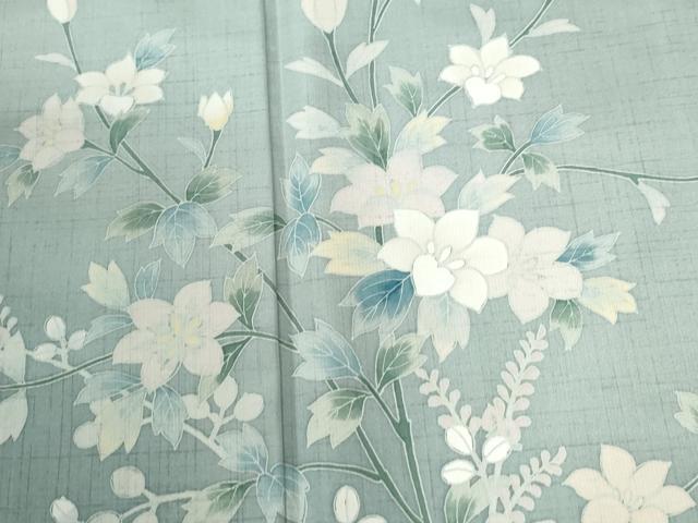 平和屋着物●本場縞大島紬　訪問着　作家物　彩り華　福永織物謹製　証紙付き　正絹　逸品　CABI2782yc