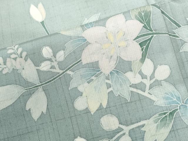 平和屋着物●本場縞大島紬　訪問着　作家物　彩り華　福永織物謹製　証紙付き　正絹　逸品　CABI2782yc