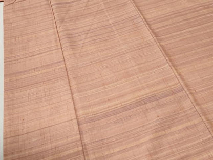 平和屋着物●紅花紬　よねざわ紀行　トップ染　霞文　証紙付き　正絹　逸品　CABI2791yc