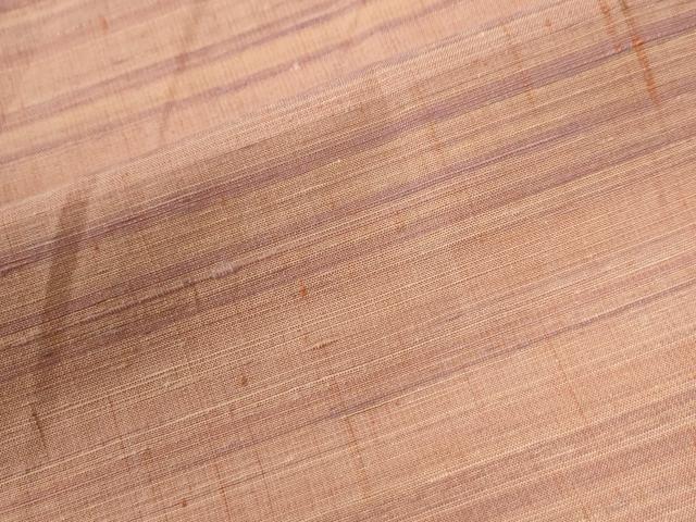 平和屋着物●紅花紬　よねざわ紀行　トップ染　霞文　証紙付き　正絹　逸品　CABI2791yc