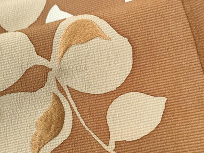 平和屋着物●本塩沢　訪問着　刺繍　秀佳夢きもの　枝葉文　反端付き　正絹　逸品　未使用　CABI2793yc