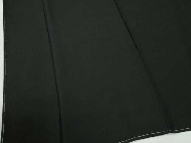 平和屋着物●男性 黒紋付 キングサイズ 正絹 逸品 未使用 CABI2797yc