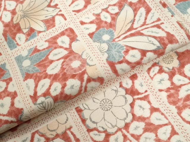 平和屋着物●上質な小紋　紬地　辻が花　正絹　逸品　CABI2804yc