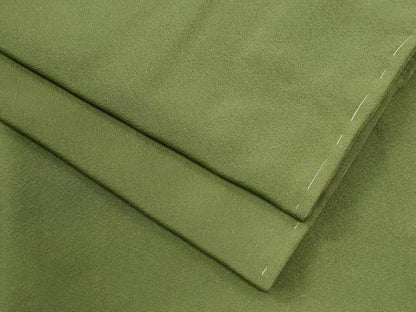 平和屋着物●上質な色無地　松葉色　正絹　逸品　未使用　CABI2806yc