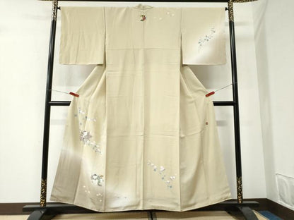 平和屋着物●訪問着　友禅　作家物　童子遊び　暈し染め　銀彩　正絹　逸品　CABI2808yc