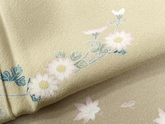 平和屋着物●訪問着　友禅　作家物　童子遊び　暈し染め　銀彩　正絹　逸品　CABI2808yc