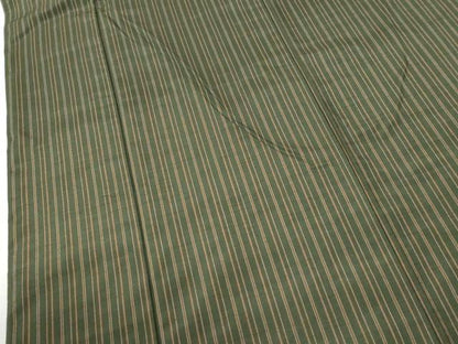 平和屋着物●今昔紬　縞　反端付き　正絹　逸品　CABI2809yc