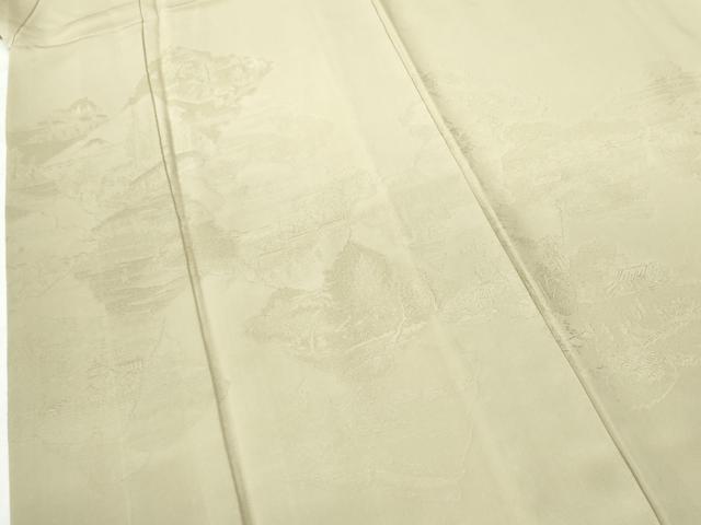 平和屋着物●豪華色留袖　破れ色紙樹林風景地紋　暈し染め　正絹　逸品　CABI2813yc