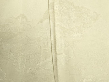 平和屋着物●豪華色留袖　破れ色紙樹林風景地紋　暈し染め　正絹　逸品　CABI2813yc