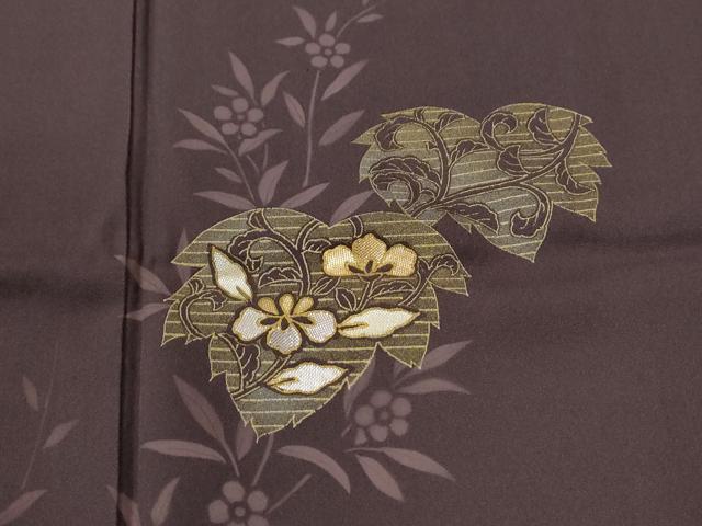 平和屋着物●訪問着　草花文　金彩　三越扱い　正絹　逸品　CABI2820yc