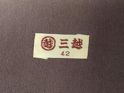 平和屋着物●訪問着　草花文　金彩　三越扱い　正絹　逸品　CABI2820yc