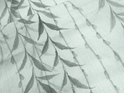 平和屋着物●訪問着　紬地　手描き　枝垂れ柳　仮絵羽　正絹　逸品　未使用　CABI2821yc