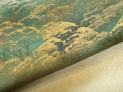 平和屋着物●豪華色留袖　樹林京風景文　暈し染め　金彩　正絹　逸品　CABI2822yc