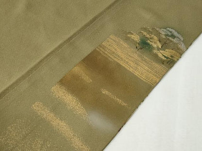 平和屋着物●豪華色留袖　樹林京風景文　暈し染め　金彩　正絹　逸品　CABI2822yc