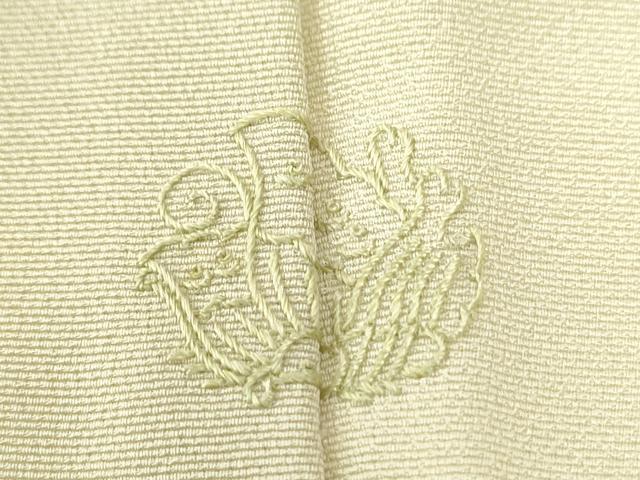 平和屋着物●訪問着　刺繍　人物流水草花文　正絹　逸品　CABI2823yc