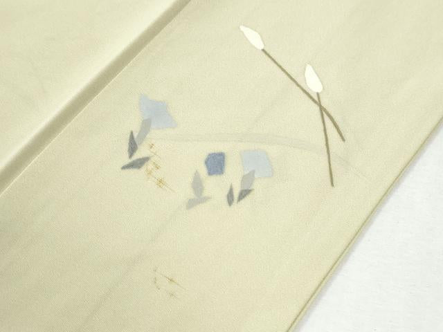 平和屋着物●訪問着　刺繍　人物流水草花文　正絹　逸品　CABI2823yc