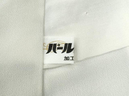 平和屋着物●訪問着　江戸小紋　万筋　深紫色×白鼠色　鈴　金彩　正絹　逸品　CABI2827yc