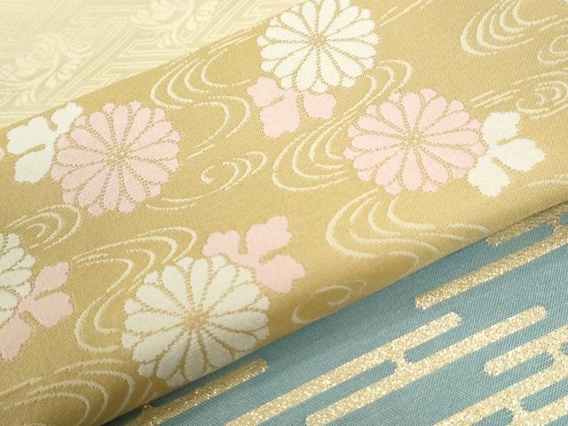 平和屋着物●訪問着　横段牡丹花文　金彩　正絹　逸品　CABI2828yc